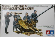 田宮 TAMIYA German 3.7cm FLAK 37 Anti-Aircraft Gun w/Crew 1/35 NO.35302